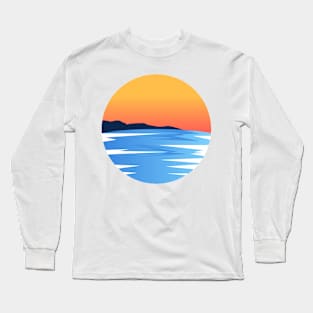 Sea and Sunset, Beach Sunset Long Sleeve T-Shirt